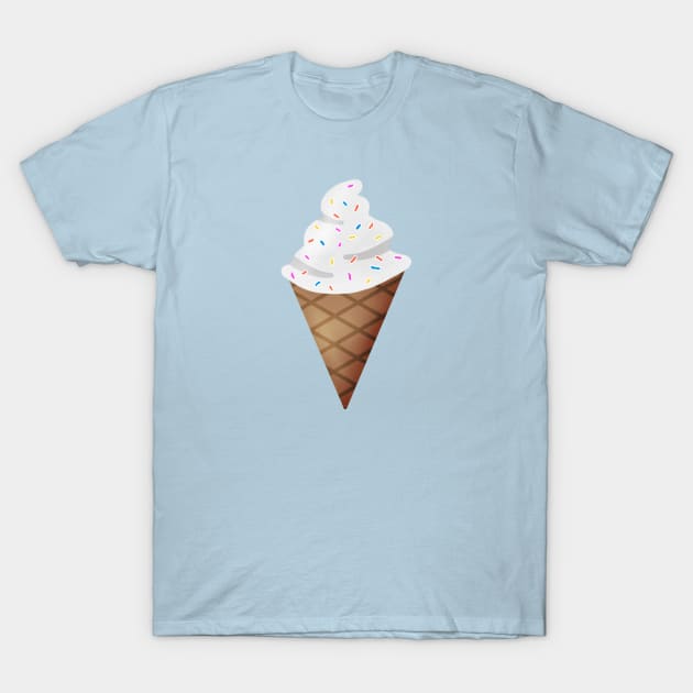 Vanilla Ice Cream With Sprinkles T-Shirt by Kelly Louise Art